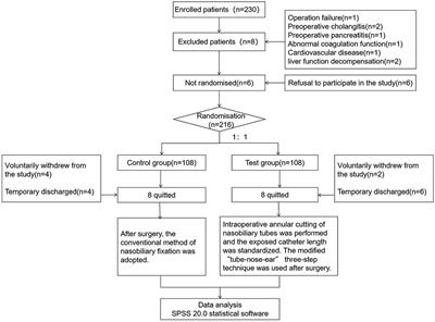 Randomized Controlled Trial of Modified Nasobiliary Fixation and Drainage Technique